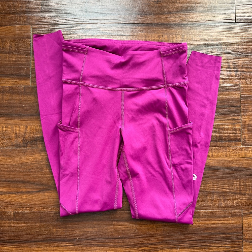 Lululemon Fast and Free Tight II 26" Asia Fit - Magenta